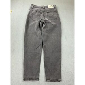 Levi's SilverTab Mom Jeans Womens 27 Gray Charcoal Wash High Rise Relaxed Denim